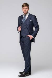 Marynarka Gatsby granatowa - Zack Roman