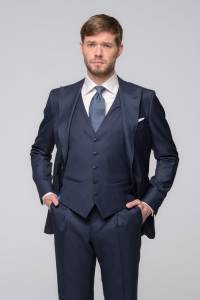 Marynarka Gatsby granatowa - Zack Roman