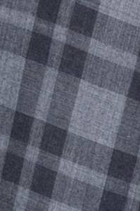 Koszula w kratkę Gingham szara bawełniana - Zack Roman