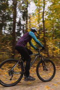 Longsleeve sportowy merino fioletowo-turkusowy 195g - Zack Roman