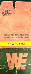 Spodnie vintage Bewelana granatowe bielska wełna - Zack Roman