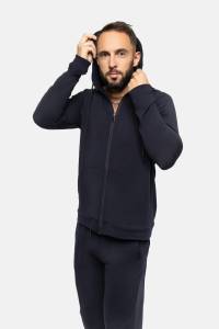 Bluza dresowa merino Super 120 French Terry granatowa - Zack Roman