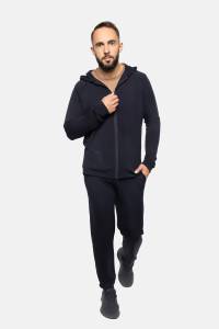 Bluza dresowa merino Super 120 French Terry granatowa - Zack Roman