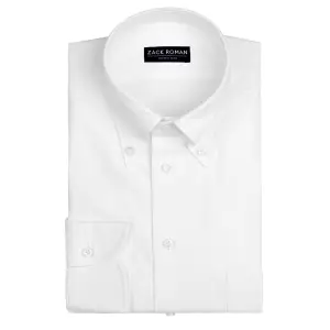 Biała koszula OCBD, preppy, organiczna bawełna