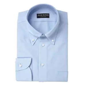 Koszula OCBD błękitna preppy bawełniana - Zack Roman