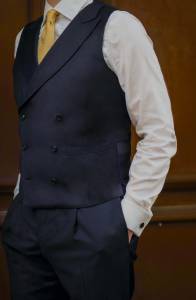 Kamizelka garniturowa dwurzędowa Gatsby Midnight - Zack Roman