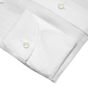 Koszula button down biała lniana - Zack Roman