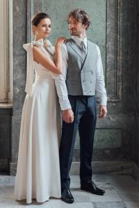 Spodnie Gatsby granatowe - Zack Roman