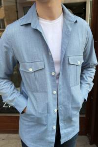 Koszula Overshirt błękitna - Zack Roman