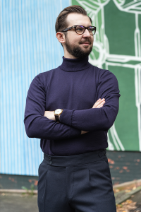 Golf merino oberżynowy - Zack Roman