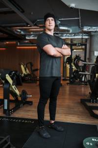 T-shirt sportowy merino 195 khaki - Zack Roman