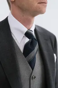 Koszula tab collar biała - Zack Roman