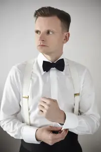 Szelki z mory białe - Zack Roman
